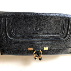 Chloe Black Leather Purse Pouch